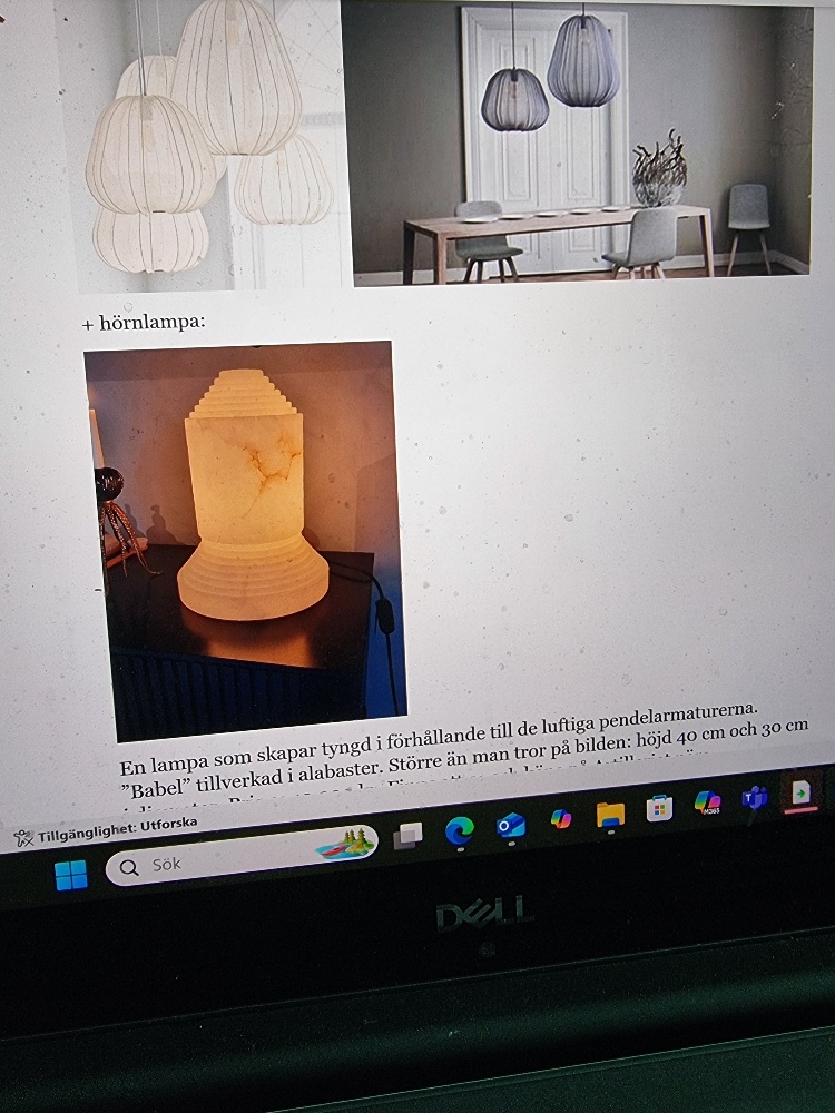 Ljusförslag på dator
