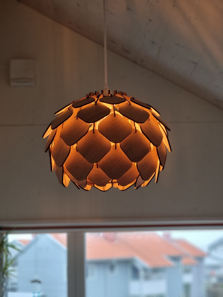 Inomhusbelysning taklampa i trä